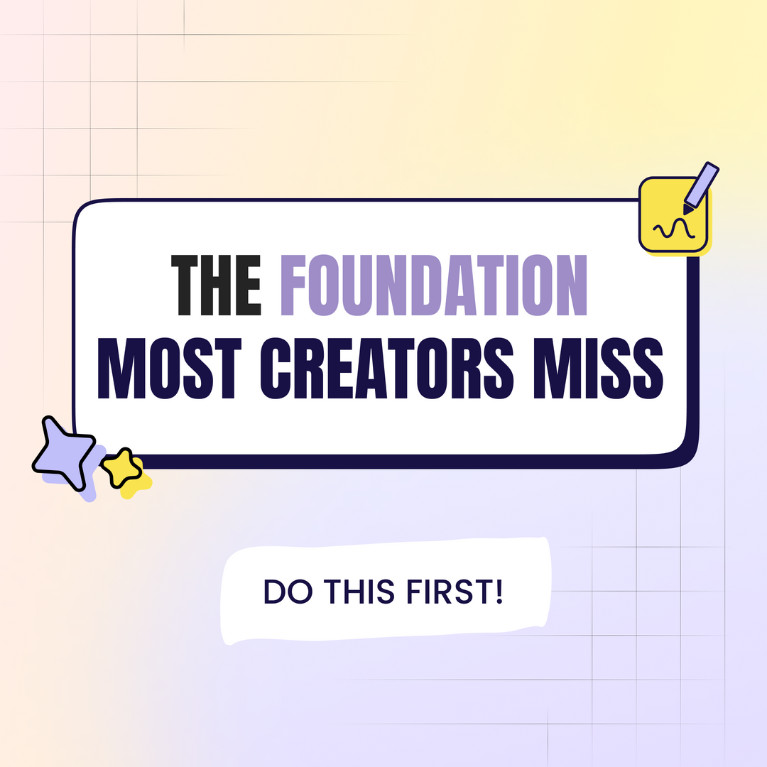 The foundation most creators miss when crafting their niche (Do this first!)